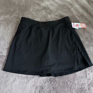Pop Fit Womens Black Athletic Skort with Pockets Size XL POP3081-1 Activewear